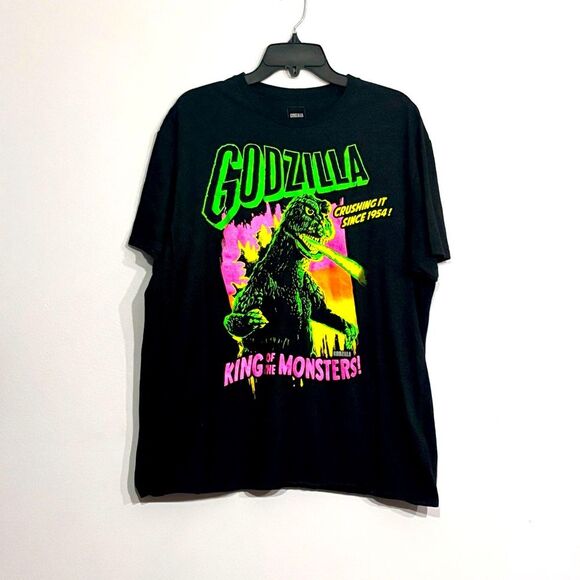 Godzilla | King of the Monsters Men’s Black Graphic T Shirt Size XL - Picture 1 of 12